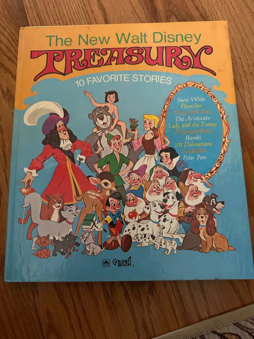 The New Walt Disney Treasury 10 stories A Golden Book Vintage Hardcover